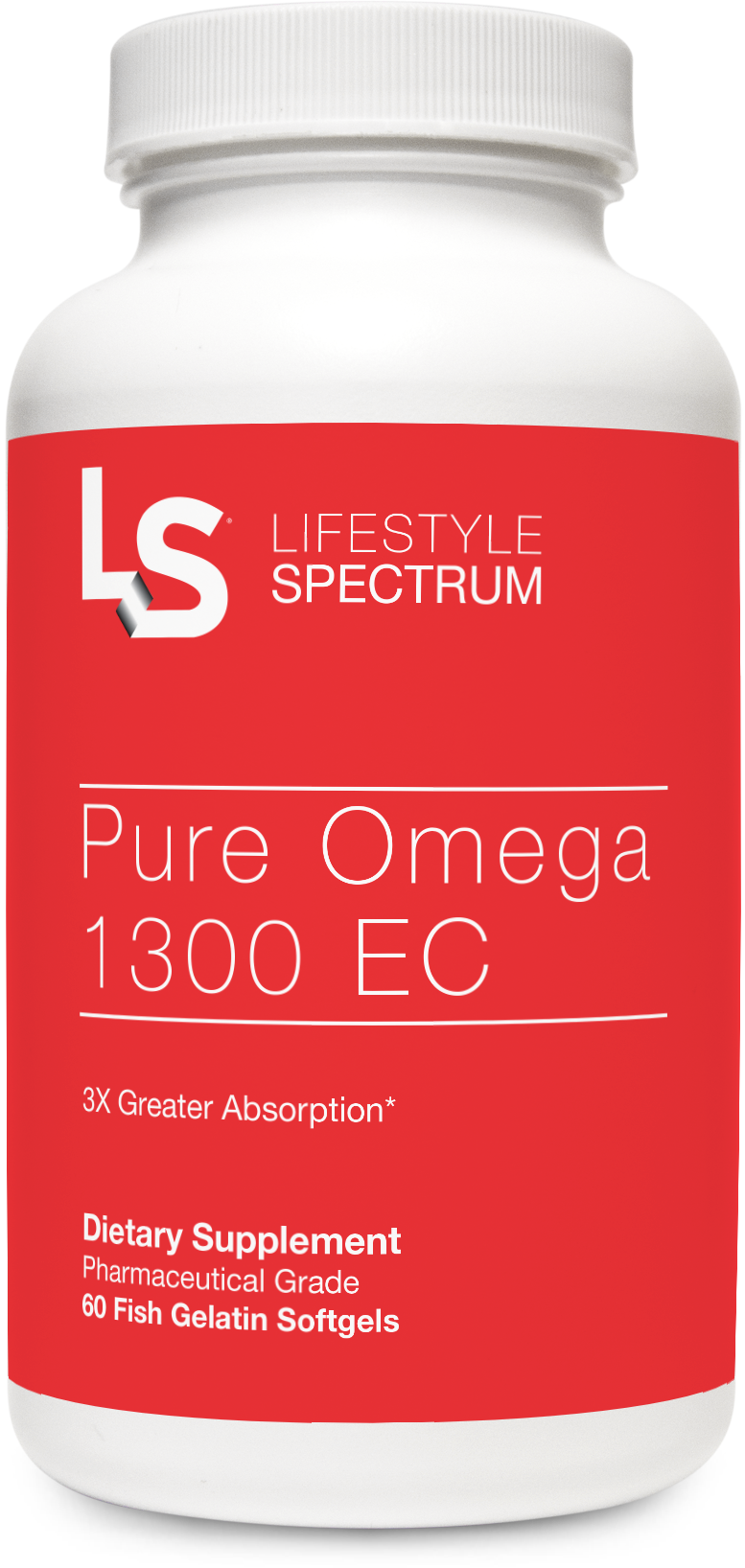 Pure Omega 1300 EC  60 Softgels